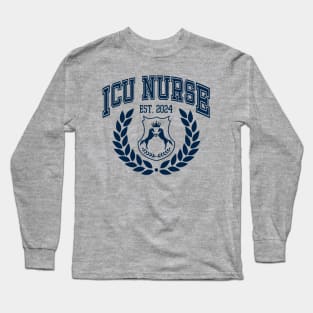 College ICU Nurse Graduation 2024 Custom Long Sleeve T-Shirt